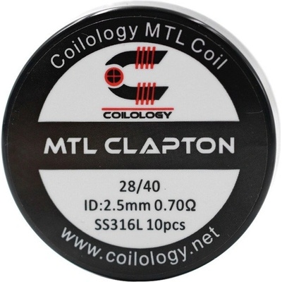 Coilology MTL Clapton předmotané spirálky SS316 0,7ohm 10ks