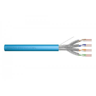 Кабел за инсталация DIGITUS кат. 6A, U/FTP, Eca, AWG 23/1, LSOH, 100м, син, картон Eca (EN 50575), AWG 23/1, 100м картонена кутия, sx, син (DK-1623-A-VH-1)