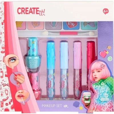 Create It! detská sada na líčenie s trblietkami (7 ks)