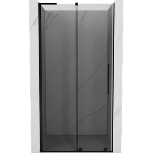 Mexen Velar L плъзгащи се душ врати 90 см, графит, черни - 871-090-003-41-70 (871-090-003-41-70)