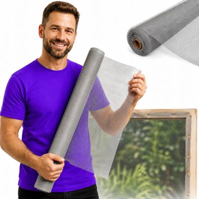 ZBXL Síť proti hmyzu hliník 100 x 1 000 cm stříbrná