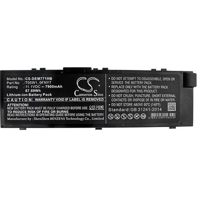 Cameron Sino Батерия за лаптоп DELL Precision 15 7000, Precision 7510, 7520 0FNY7 LiIon 11.1V 7900mAh CAMERON SINO (CS-DEM771HB)