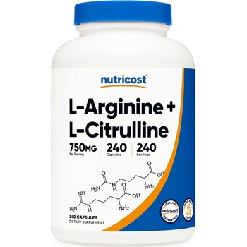 Nutricost L-Arginine+L-Citrulline Complex, 240 Capsules