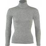 Engel Дамско копринено термобельо Engel Women's Long-Sleeved Roll Neck Silk base layer - Light Grey Melange - размер 42/44 (EU) (114-1947-0114)