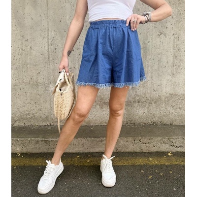 Fringe Denim Uni kraťasy modré