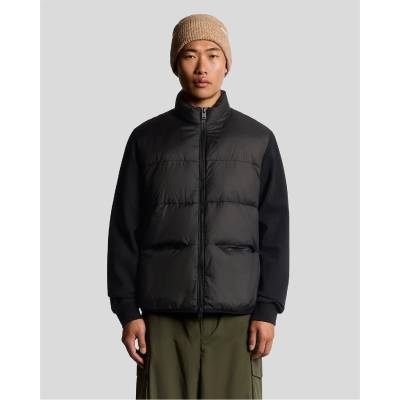 Lyle & Scott Пуловер Lyle and Scott Funnel Neck Hybrid Zip Through Jumper - Black