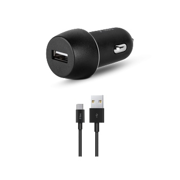 Image 1 of Ttec Зарядно устройство SmartCharger In-Car Charger 2.1A + Type-C Cable, Black