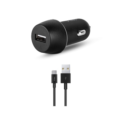 Ttec Зарядно устройство SmartCharger In-Car Charger 2.1A + Type-C Cable, Black