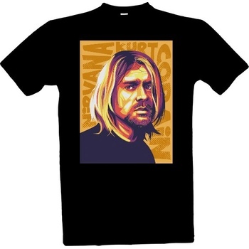Tričko s potiskem Kurt Cobain Nirvana pánské černá