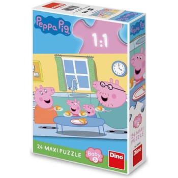 Image 1 of Dino - Puzzle Peppa Pig: Lunch 24 maxi - 1 - 39 piese