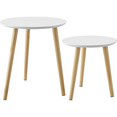 Tectake 405384 hnědá / bílá 2 ks – Sleviste.cz