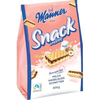 Manner Snack Minis Млечен-Шоколад 300гр