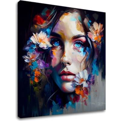 Dizajnová dekorácia na plátne Nebo v očiach - 70x70 cm