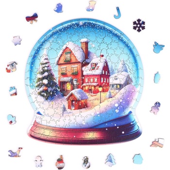 Milliwood Дървен пъзел Milliwood, Коледа, 200 части - Коледна страна на чудесата (M-Christmas-5096)