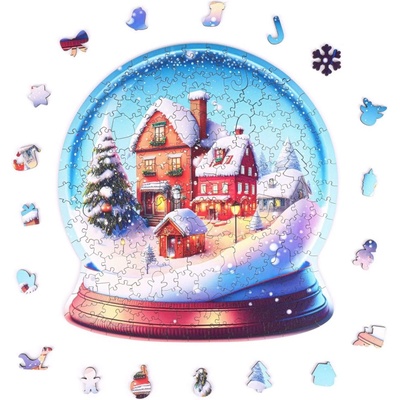 Milliwood Дървен пъзел Milliwood, Коледа, 200 части - Коледна страна на чудесата (M-Christmas-5096)