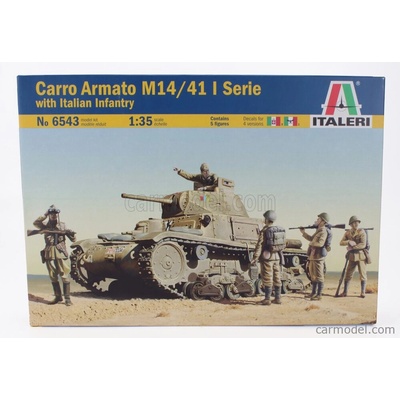 Italeri Tank M14/41 I Series s talianskou pechotou Vojenský 1945 1:35 /
