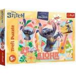 Trefl Puzzle 100 - Stitch and friends in action - Disney Trefl 16495