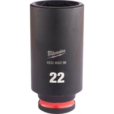 MILWAUKEE Průmyslové hlavice Shockwave 3/8' HEX 22mm dlouhé