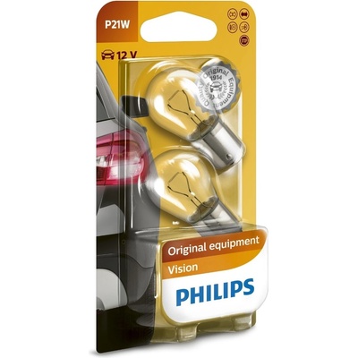 Philips Автомобилни крушки Philips - 12V, P21W, BA15s, 2 броя (05549130)