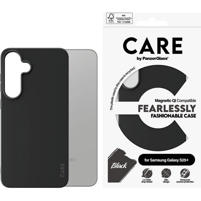 Panzer Калъф CARE - Fashionable, Galaxy S25 Plus, Qi, черен (5715685016516)