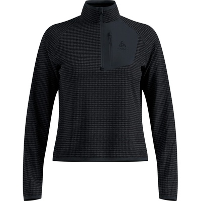 Odlo Дамско поларено яке Odlo Women's Mid Layer 1/2 Zip Ascent Fleece jacket - Black - размер XS (105-6287-0111)