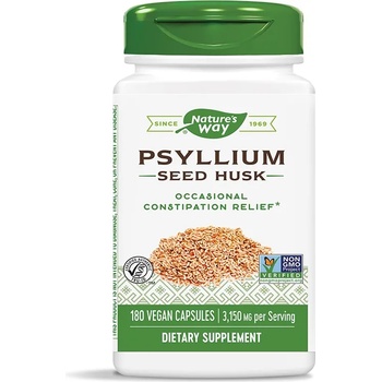Nature's Way Psyllium Seed Husk, 525 mg, 180 капсули, Nature's Way