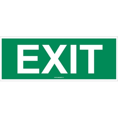 Bezpečnostní tabulka - EXIT