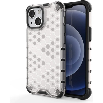 HQWear Удароустойчив кейс от ТРU материал Honeycomb за Apple iPhone 13 Mini, Прозрачен (KXG0020709)