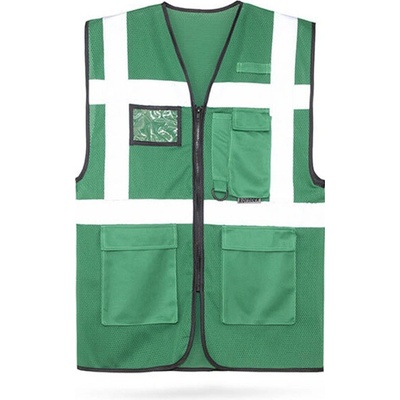 Korntex Larisa reflexná sieťovaná multifunkčná vesta KX146 Forest Green