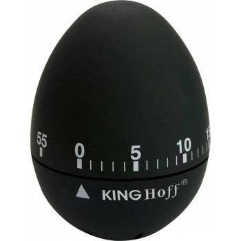 Kinghoff Кухненски таймер Kinghoff KH 1620, 60х75мм, Стомана, Гумено тяло, Черен (9999KH1620)