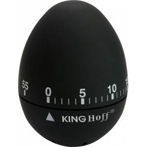 Kinghoff Кухненски таймер Kinghoff KH 1620, 60х75мм, Стомана, Гумено тяло, Черен (9999KH1620)