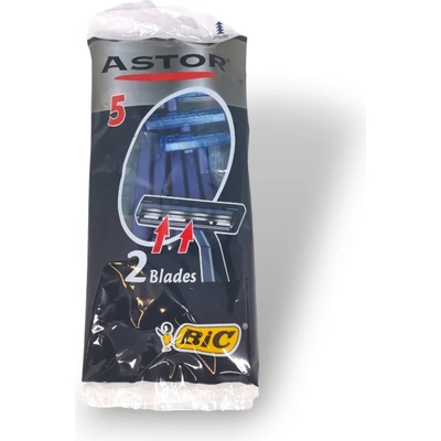 Astor еднократна самобръсначка, 2 ножчета, 6 броя