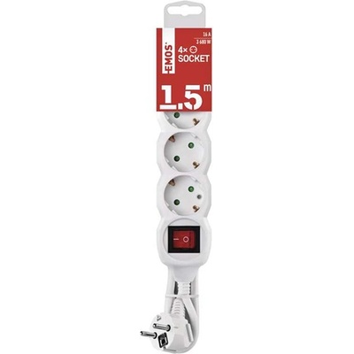 EMOS 4 Plug 3 m Switch (P1423R/1922140303)