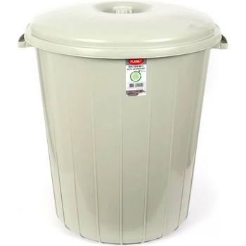 Image 1 of Ugurlar Plastik 50 л сив кош за боклук с капак Planet (013317)