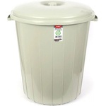 Ugurlar Plastik 50 л сив кош за боклук с капак Planet (013317)