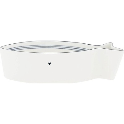 Bastion Collections MISKA FISH White/Blue Small Stripes in IB LI-FISH-BO-013-IB