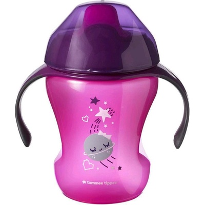 Tommee Tippee netekoucí hrnek Explora Easy Drink růžová raketa 230 ml