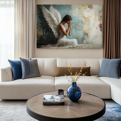 Obrazy anjelov Odpustenie | dokončené rukou umelca - 60x90 cm