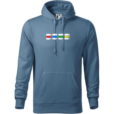 Turistické značky všechny Cape s kapucí denimm