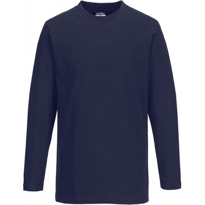 Portwest B196 tričko s dlhým rukávom tmavomodrá 3XL