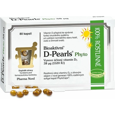 Pharma Nord Bioaktivní Vit.D D-Pearls 38mcg 80 kapslí – Hledejceny.cz