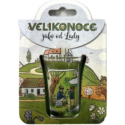 Nekupto Panák skleněný Lada Velikonoce píšťalky 40 ml