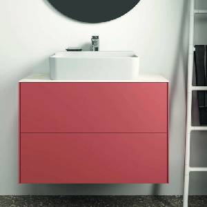 Ideal Standard Atelier Conca стенен шкаф за шкаф, червено-оранжев мат, 2 чекмеджета, 80 см (T4356Y3)