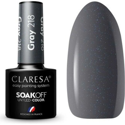 Claresa gél lak na nechty šedý 218 5 g