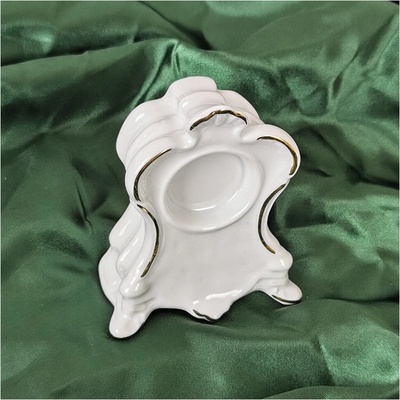 Reutter Porzelan - Porcelánová ozdoba Hodiny Rococo so zlatým okrajom