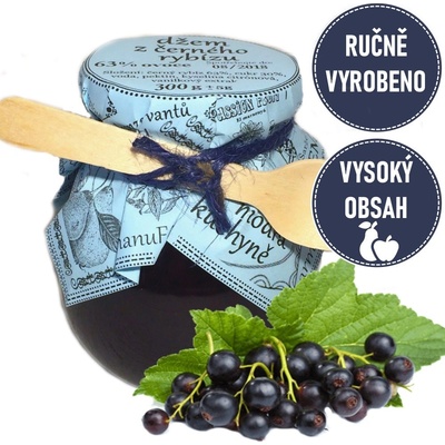 Modrá Kuchyně extra Džem z černého rybízu 300 g