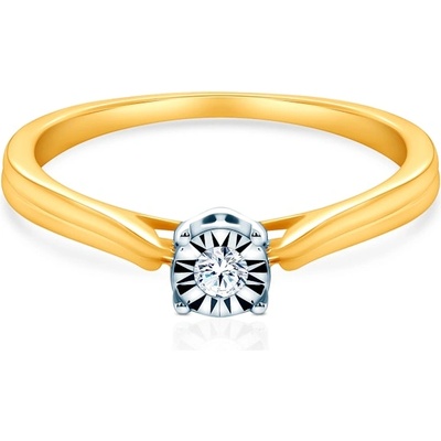 SAVICKI Годежен пръстен savicki: двуцветно злато, диамант