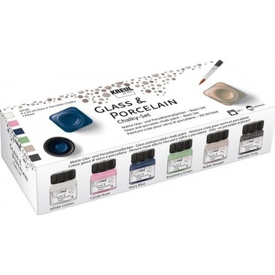 Kreul Sada barev na sklo a porcelán CHALKY 6 x 20 ml – Zboží Dáma