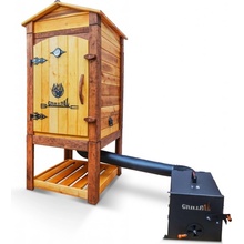 Grillpal dřevěná udírna Profi Smoker XXL 75x75, 414 l, bezbarvá/teak