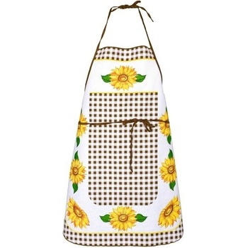 Forbyt Zástěra kuchyňská Nová slunečnice hnědá